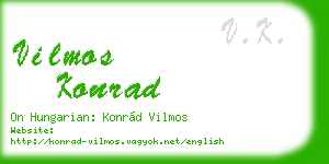 vilmos konrad business card